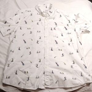 Sonoma men's short sleeved button down shirt size large